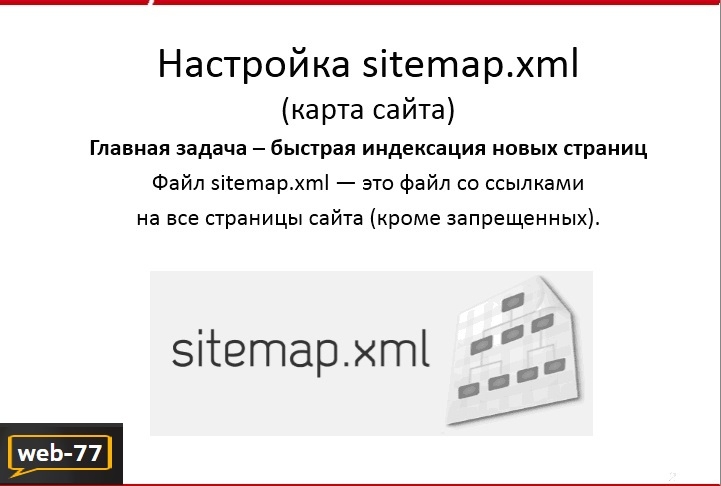 Настройка sitemap.xml